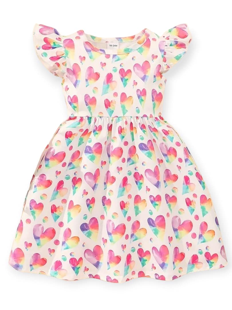 Watercolour Hearts Dress
