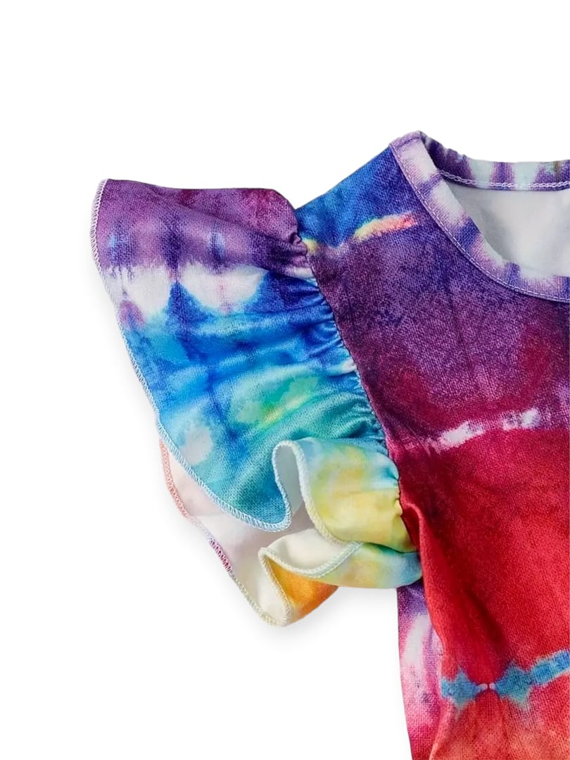 Rainbow Tie Dye Dress - Image 3