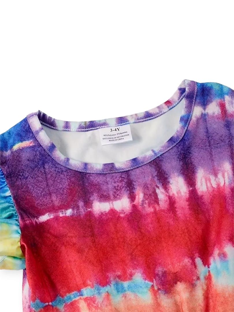 Rainbow Tie Dye Dress - Image 4